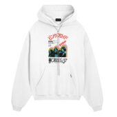 Japanese Pink Floyd Darker Side Of The Rising Sun 1972 Front Hoodie White - OtherBrick