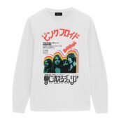 Japanese Pink Floyd Darker Side Of The Rising Sun 1972 Front Longsleeve White - OtherBrick