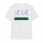 Momentary Lapse Of Reason Flying Apple World Tour 1987 Back Wtee White - OtherBrick