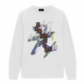 Momentary Lapse Of Reason Flying Apple World Tour 1987 Front Longsleeve White - OtherBrick