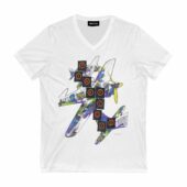 Momentary Lapse Of Reason Flying Apple World Tour 1987 Front Vneck White - OtherBrick