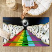 Pink Floyd Eclipse Road Time Dark Side Of The Moon Rug1 - OtherBrick