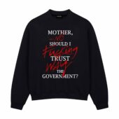 Pink Floyd Mother Should I Trust The Government Front Sweatshirt Black - OtherBrick