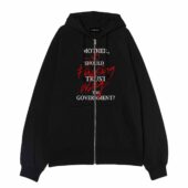 Pink Floyd Mother Should I Trust The Government Front Ziphoodie Black - OtherBrick