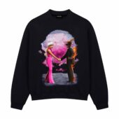 Barbenheimer Wish You Were Here Pink Floyd Front Sweatshirt Black - OtherBrick