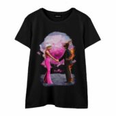 Barbenheimer Wish You Were Here Pink Floyd Front Wtee Black - OtherBrick