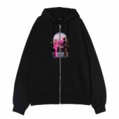 Barbenheimer Wish You Were Here Pink Floyd Front Ziphoodie Black - OtherBrick