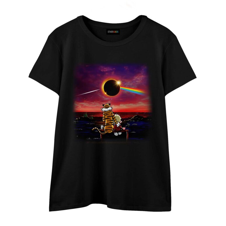 Calvin and Hobbes Gazing at the Moon Solar Eclipse 2024 Shirt Calvin and Hobbes Gazing at the Moon Solar Eclipse 2024 Shirt