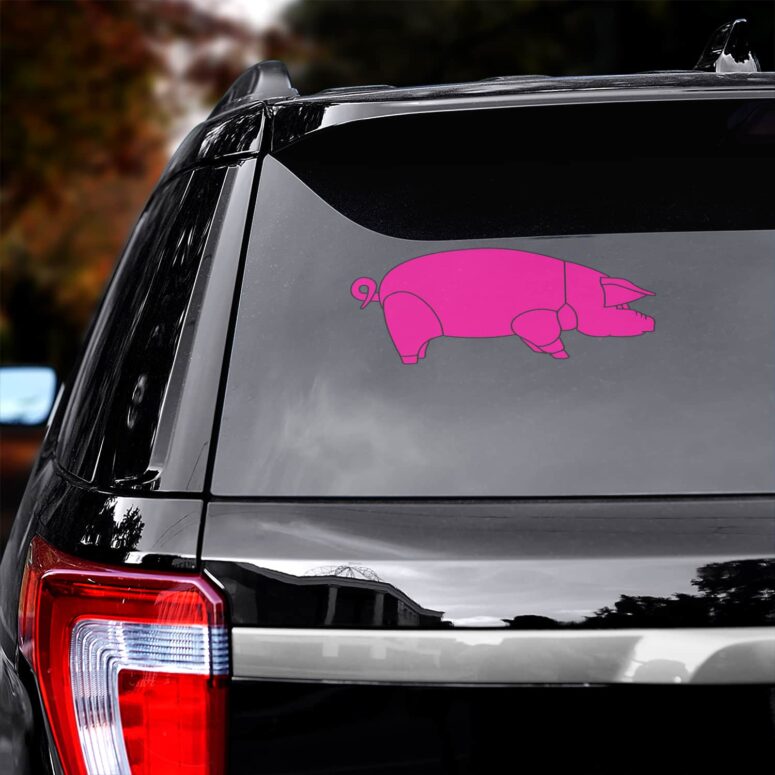 Pig David Gilmour Animals Pink Floyd Car Sticker Decal