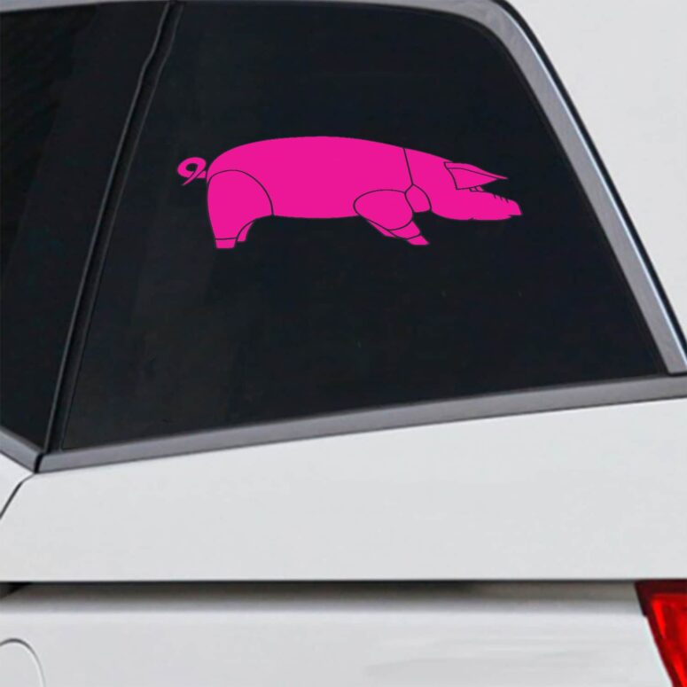 Pig David Gilmour Animals Pink Floyd Car Sticker Decal