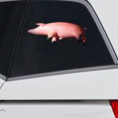 Car Decal2 Pink Floyd Inflatable Pig Sticker - OtherBrick