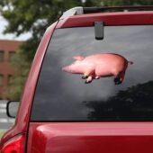 Car Decal3 Pink Floyd Inflatable Pig Sticker - OtherBrick