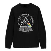 Eclipse Space Agency Exploration Of Tdsotm Mission Control London Front Longsleeve Black - OtherBrick