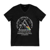 Eclipse Space Agency Exploration Of Tdsotm Mission Control London Front Vneck Black - OtherBrick