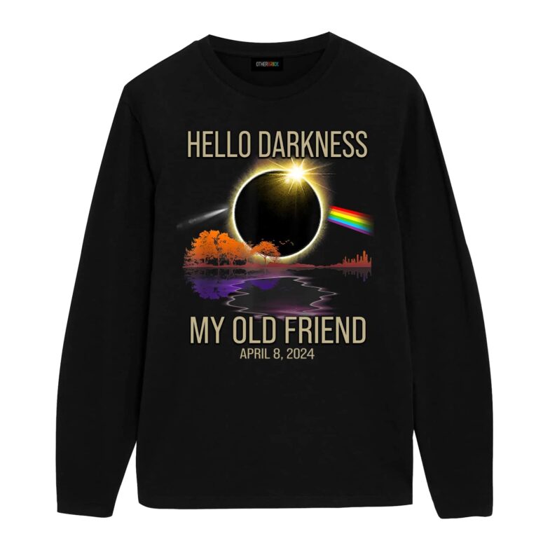 Hello Darkness my Old Friend April 8 2024 Pink Floyd Shirt