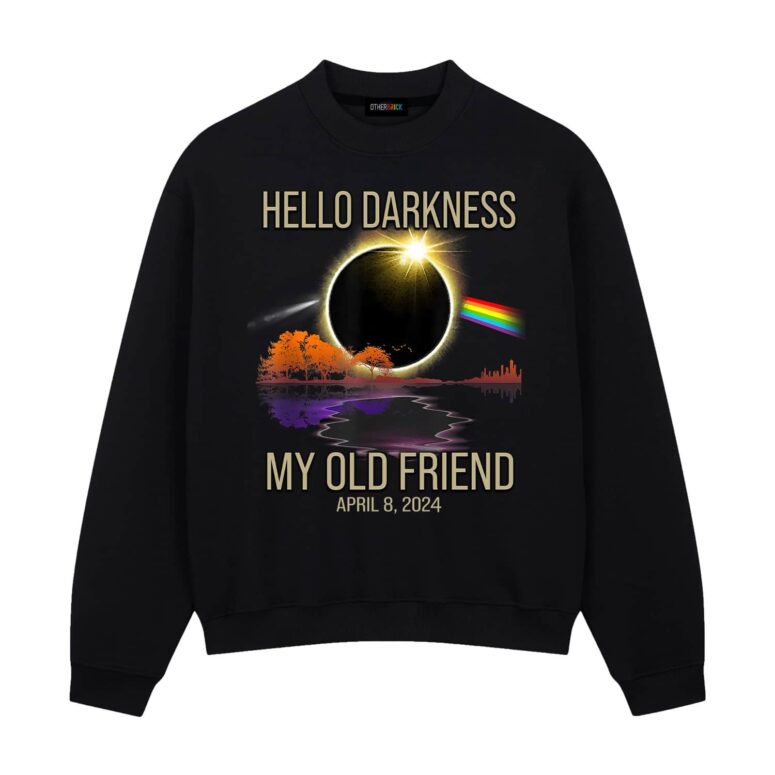 Hello Darkness my Old Friend April 8 2024 Pink Floyd Shirt