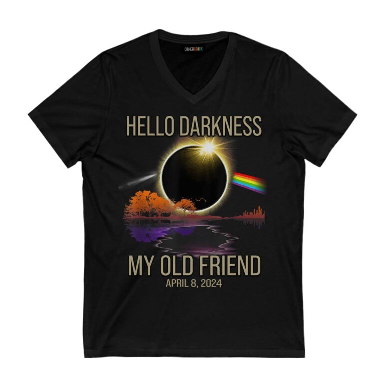 Hello Darkness my Old Friend April 8 2024 Pink Floyd Shirt