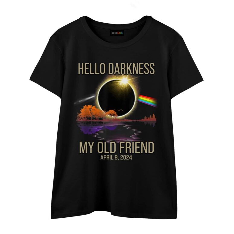 Hello Darkness my Old Friend April 8 2024 Pink Floyd Shirt