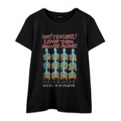 Hey Teacher Leave Them Squids Alone Weird Fish Shrimp Floyd Front Wtee Black - OtherBrick