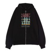 Hey Teacher Leave Them Squids Alone Weird Fish Shrimp Floyd Front Ziphoodie Black - OtherBrick
