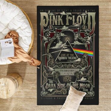 Live At Rainbow Theatre 1972 TDSOTM Tour - Pink Floyd Rug