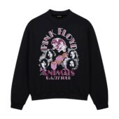 Pink Floyd Animals Us 1977 Tour Pig Vintage Front Sweatshirt Black - OtherBrick