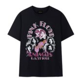 Pink Floyd Animals Us 1977 Tour Pig Vintage Front Tshirt Black - OtherBrick