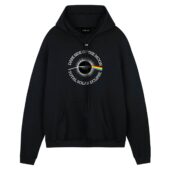 Pink Floyd Dark Side Of The Moon Total Solar Eclipse 8 April 2024 Front Hoodie Black - OtherBrick