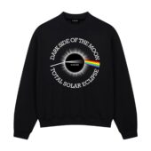 Pink Floyd Dark Side Of The Moon Total Solar Eclipse 8 April 2024 Front Sweatshirt Black - OtherBrick