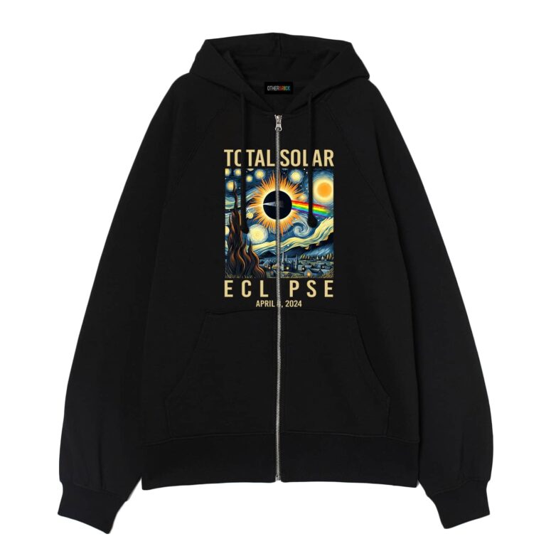 Pink Floyd TDSOTM Van Gogh Starry Night Total Solar Eclipse April 8 2024 Shirt