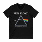 Pink Floyd The Dark Side Of The Moon Front Vneck Black - OtherBrick