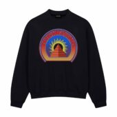 Pyramid Sunrise Eclipse 1972 Dark Side Of The Moon Tour Front Sweatshirt Black - OtherBrick