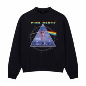 Shine On You Crazy Diamond Dark Side Of The Moon Pink Floyd Front Sweatshirt Black - OtherBrick