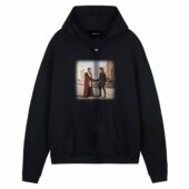Shine On You Crazy Jedi Wish You Were Here Pink Floyd Front Hoodie Black - OtherBrick