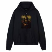 Tdsotm Vinyl Disk Animals Atom Heart Mother Monalisa Front Hoodie Black - OtherBrick