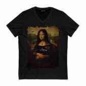 Tdsotm Vinyl Disk Animals Atom Heart Mother Monalisa Front Vneck Black - OtherBrick