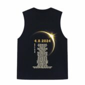 The Dark Side Of The Moon Eclipse Lyric 8 April 2024 Back Tank Black - OtherBrick