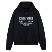 The Dark Side Of The Moon Eclipse Lyric 8 April 2024 Front Hoodie Black - OtherBrick