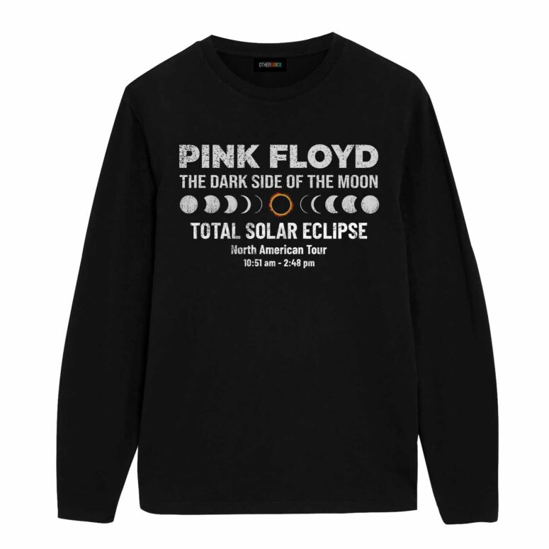 The Dark Side of the Moon Eclipse Lyric 8 April 2024 Pink Floyd Shirt