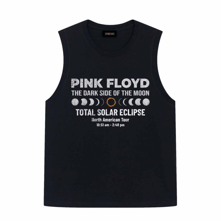 The Dark Side of the Moon Eclipse Lyric 8 April 2024 Pink Floyd Shirt