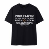 The Dark Side Of The Moon Eclipse Lyric 8 April 2024 Front Tshirt Black - OtherBrick