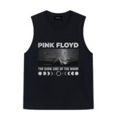 The Dark Side Of The Moon Eclipse Vintage Pink Floyd Front Tank Black - OtherBrick