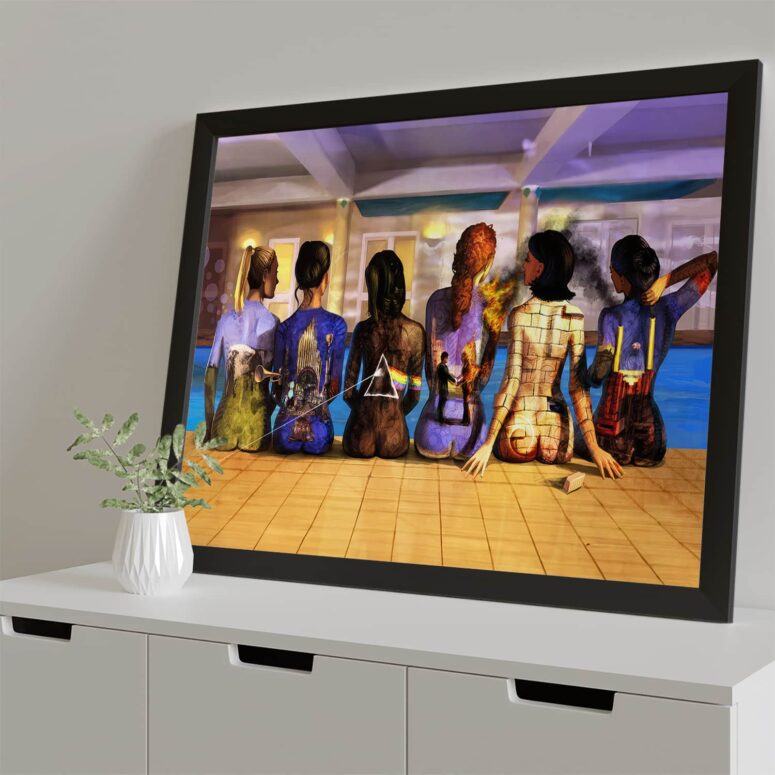 Pink Floyd Back Art Catalog Watercolor Painting Poster Pink Floyd Back Art Catalog Watercolor Painting Poster