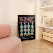 Pv11 Hey Teacher Leave Them Squids Alone Weird Fish Shrimp Floyd Poster - OtherBrick