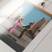 Pv1 Barbenheimer Pink Floyd Wish You Were Here Poster - OtherBrick