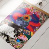 Pv1 David Gilmour Trippy Artwork Pink Floyd Poster - OtherBrick