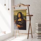 Pv2 Pink Floyd Tdsotm Vinyl Disk Animals Atom Heart Mother Monalisa Parody Poster - OtherBrick