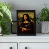 Pv4 Pink Floyd Tdsotm Vinyl Disk Animals Atom Heart Mother Monalisa Parody Poster - OtherBrick