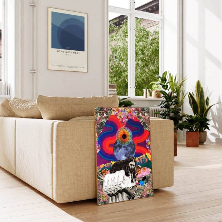 David Gilmour Trippy Artwork Pink Floyd Poster David Gilmour Trippy Artwork Pink Floyd Poster