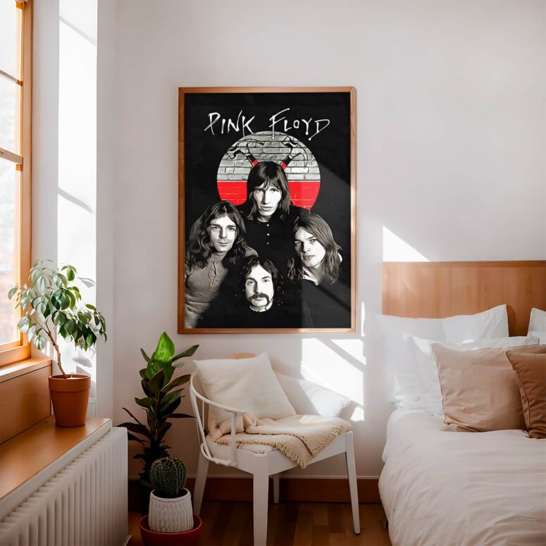 Pink Floyd Members The Wall 1969 Poster Pink Floyd Members The Wall 1969 Poster